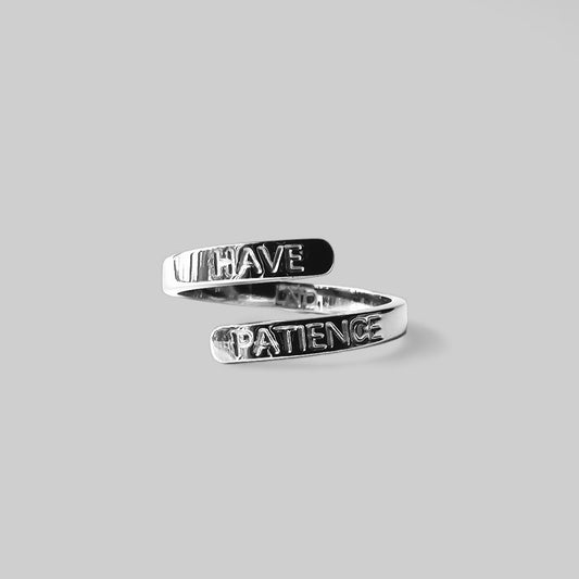Have Patience Ring, Adjustable High Quality Stainless Steel, Inspirational Jewelry, Affirmation, Motivational, Positive message, Thumb Ring - LND Bands