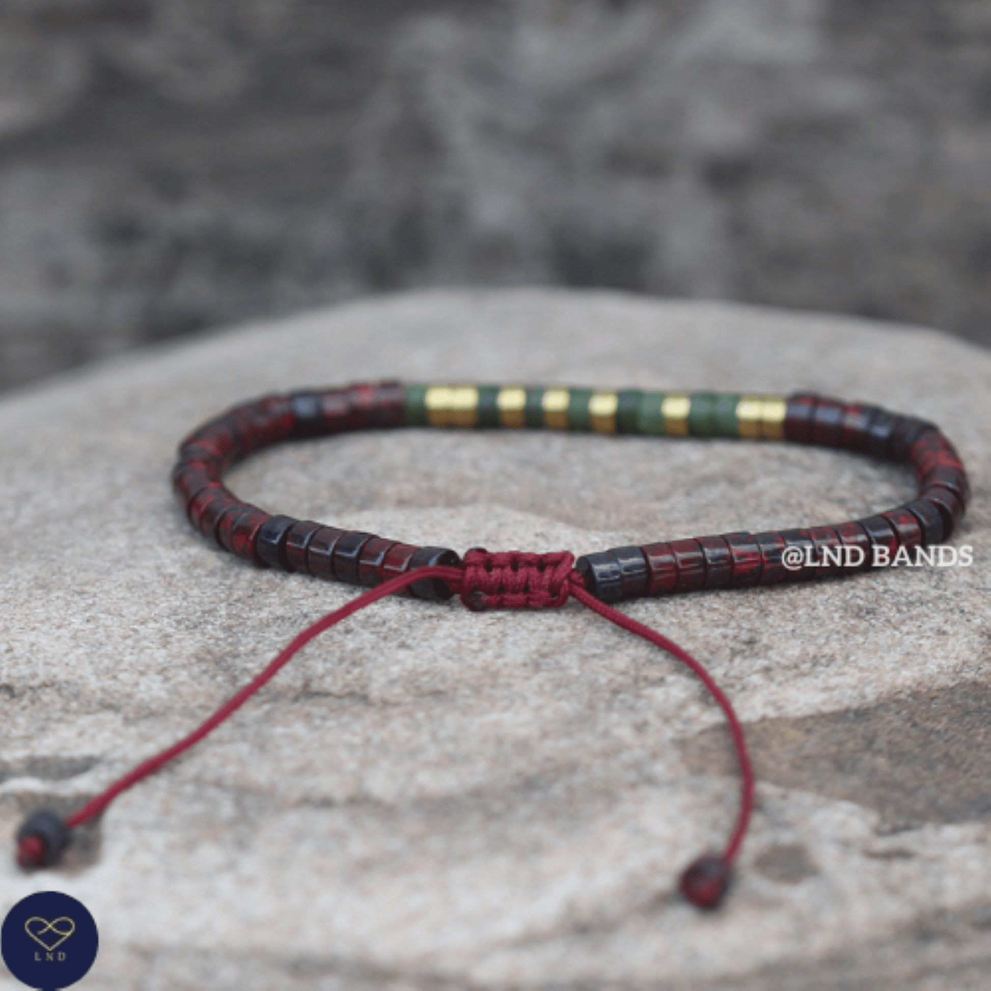 Morse Code ACCEPT beaded bracelet: Adjustable beaded 2x4mm, Inspiration Motivation Encouragement Affirmation uplift hidden message - LND Bands