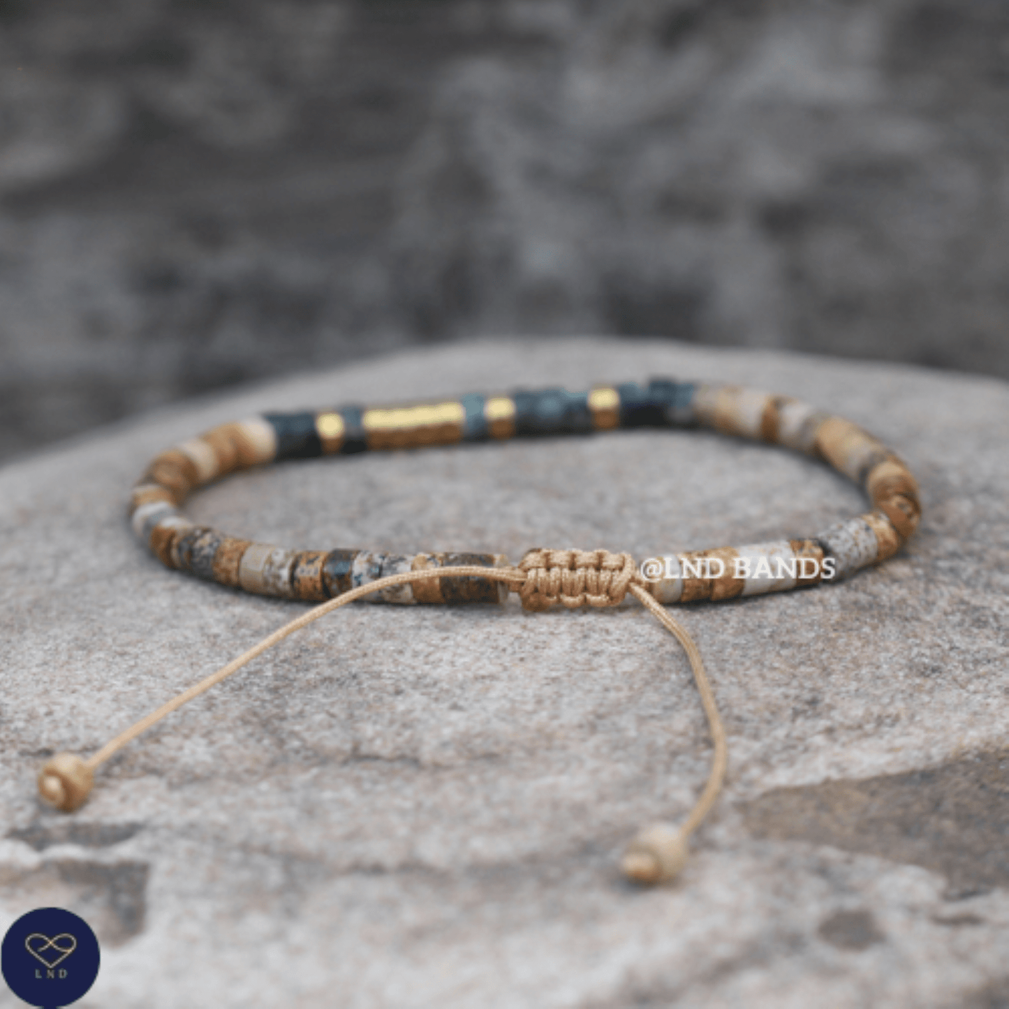Morse Code FOCUS beaded bracelet: Inspiration, Motivation, Support, Encouragement, Affirmation, Meaningful, uplifting growth - LND Bands