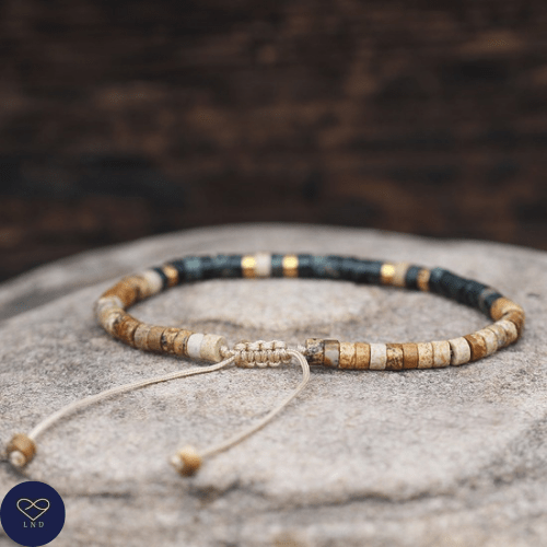 REST RESET RISE Morse Code Bracelet, Motivational Inspirational Encouragement, Adjustable Affirmation Meaningful Beaded bracelet support - LND Bands