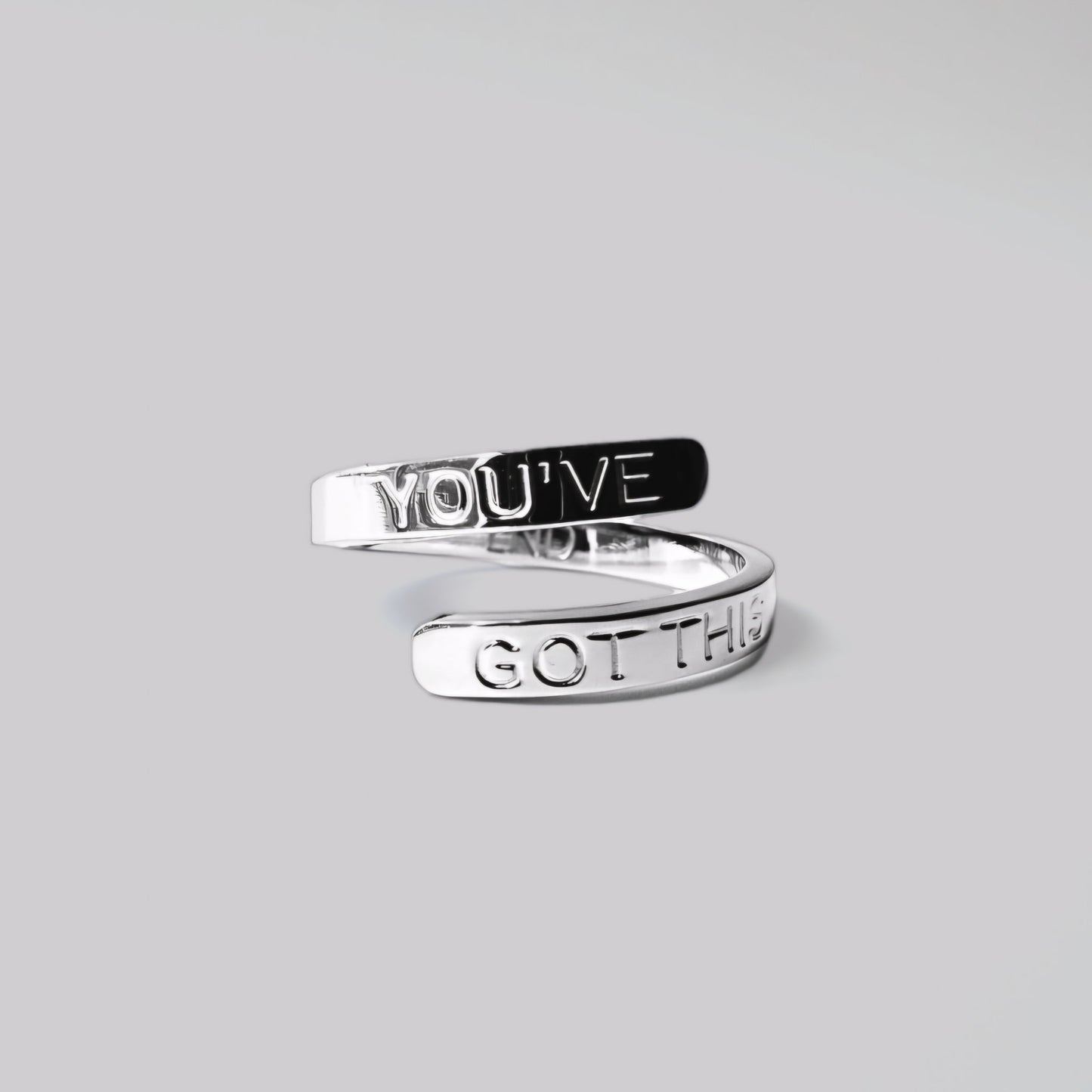 You've Got This Ring, High Quality Stainless Steel, Adjustable, Inspirational Jewelry, Mental Health Awareness - LND Bands