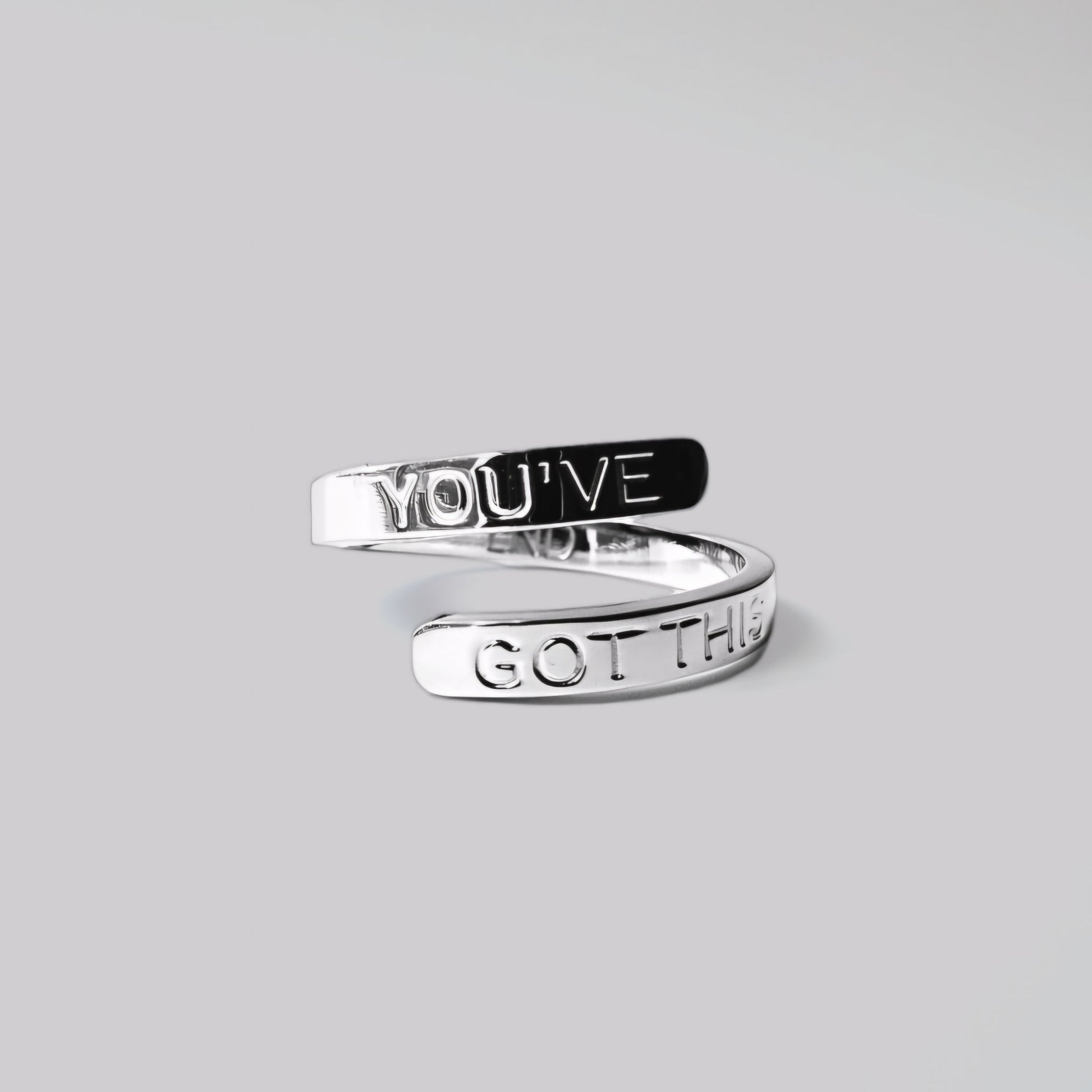 You've Got This Ring, High Quality Stainless Steel, Adjustable, Inspirational Jewelry, Mental Health Awareness - LND Bands