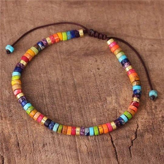 7 Chakra Gemstone Bead Bracelet LND Bands