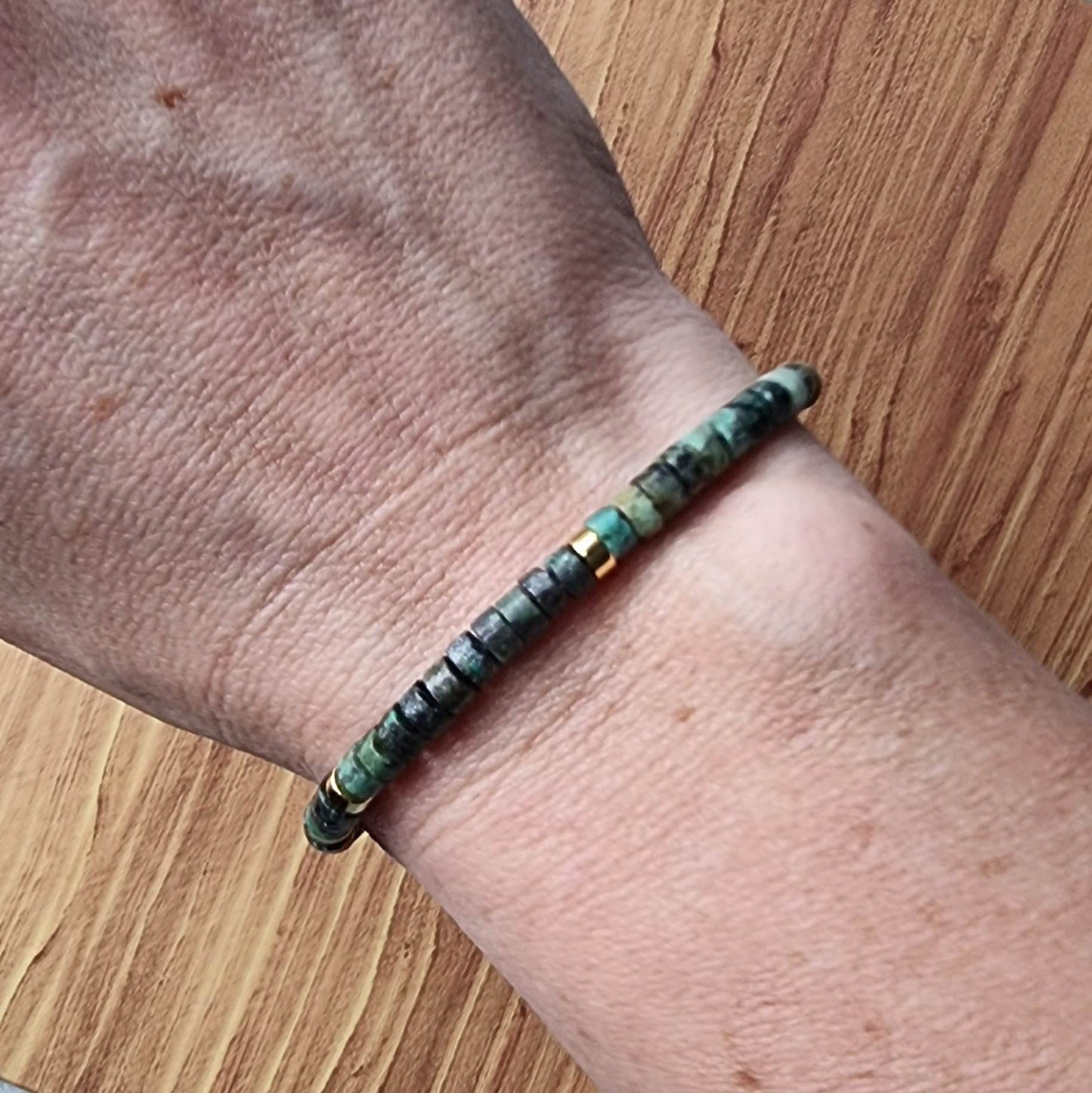 African Turquoise - Natural Stone Bracelet, 4mm - LND Bands