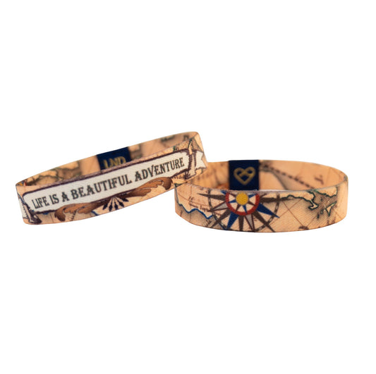 Life Is A Beautiful Adventure Elastic Wristband - LND Bands