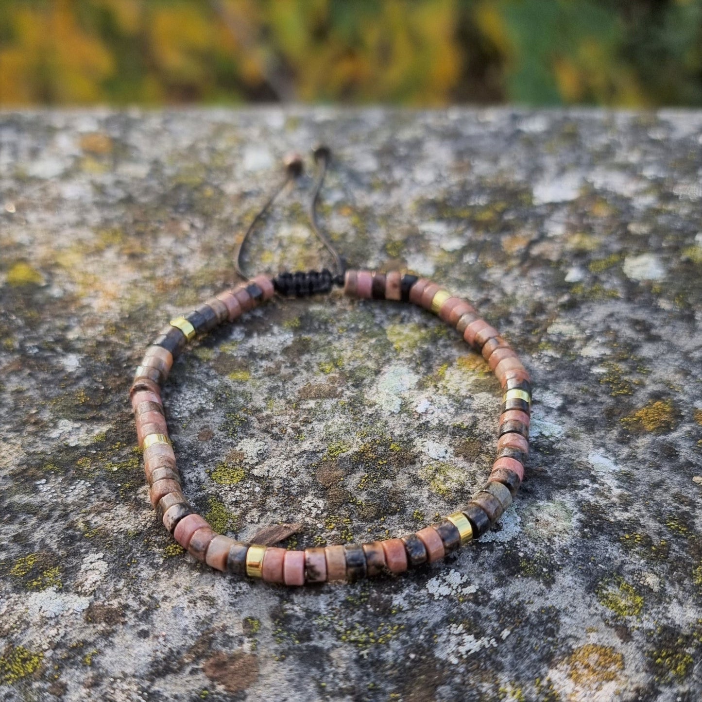 Rhodonite - Natural Stone Bracelet, 4mm - LND Bands