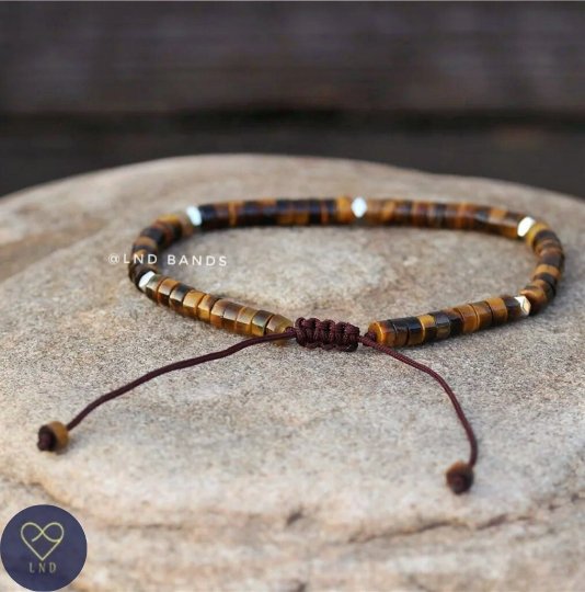 Tiger Eye - Natural Stone Bracelet, 4mm - LND Bands