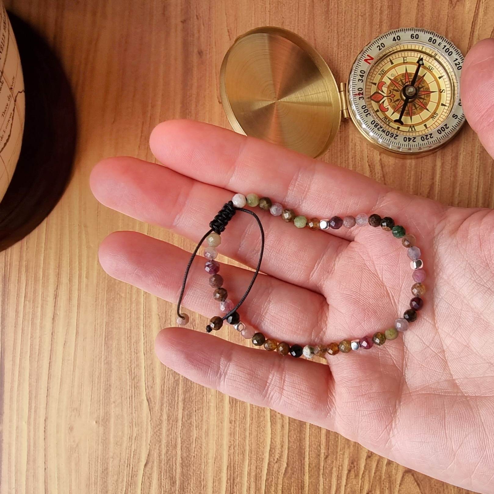Tourmaline Beaded Bracelet - 4mm - LND Bands