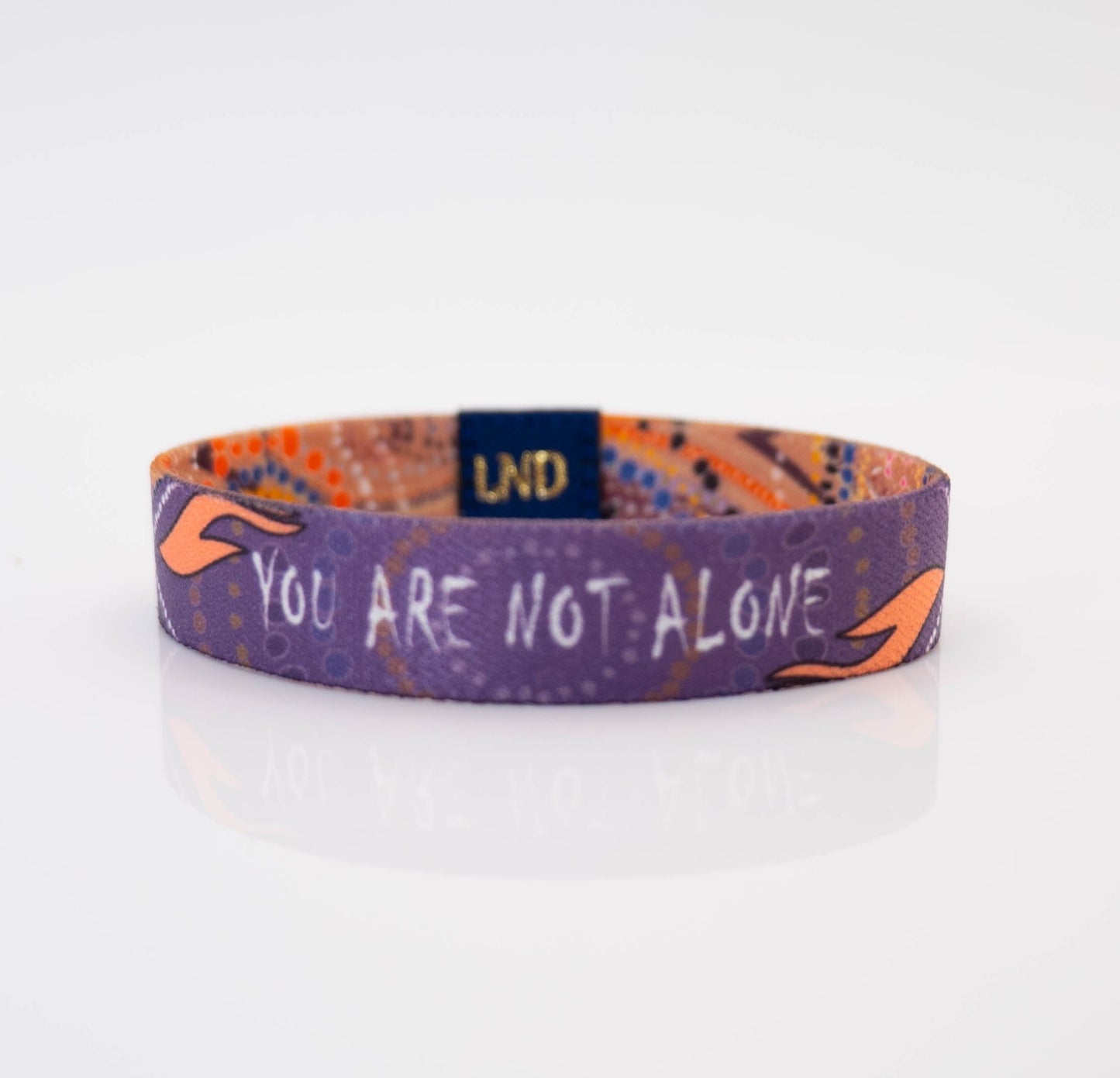 You Are Not Alone Elastic Wristband - LND Bands