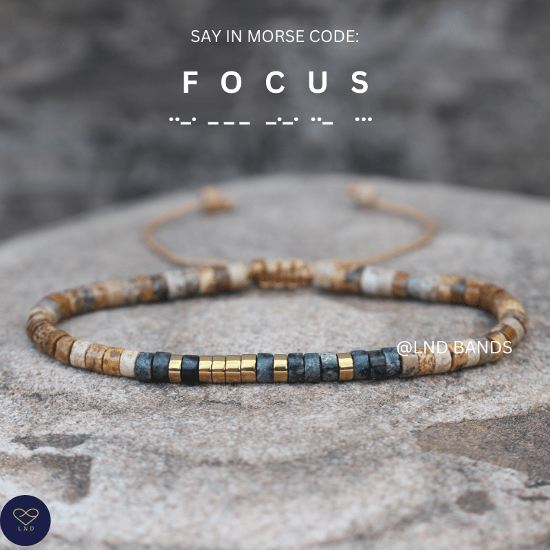 7 - Day Morse Code Recovery Bracelets Set, Let Them Let Me and Free Workbook - LND Bands
