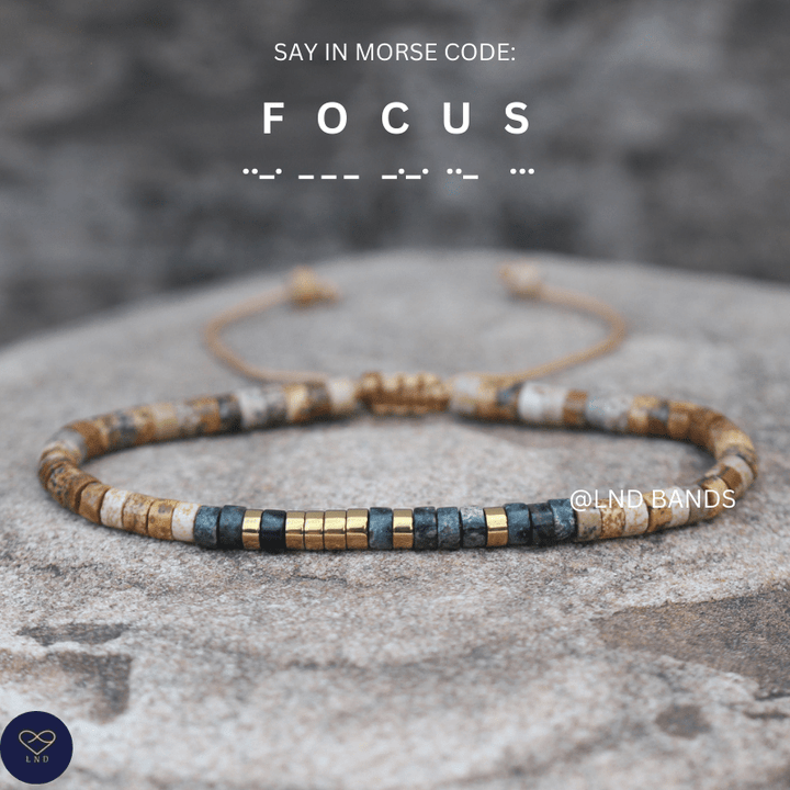 7 - Day Morse Code Recovery Bracelets Set, Let Them Let Me and Free Workbook - LND Bands