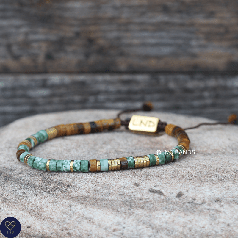Morse Code Bracelet "Today I will not worry" Adjustable, Meaningful, Secret Message, Affirmation Motivation, Encourage Uplifting - LND Bands