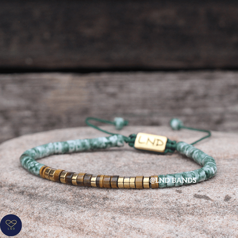 Morse Code Bracelet "WARRIOR": Adjustable, Meaningful, Secret Message, Personal Mantra Affirmation Motivation Encourage Uplifting - LND Bands