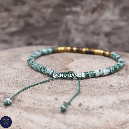 Morse Code Bracelet "WARRIOR": Adjustable, Meaningful, Secret Message, Personal Mantra Affirmation Motivation Encourage Uplifting - LND Bands