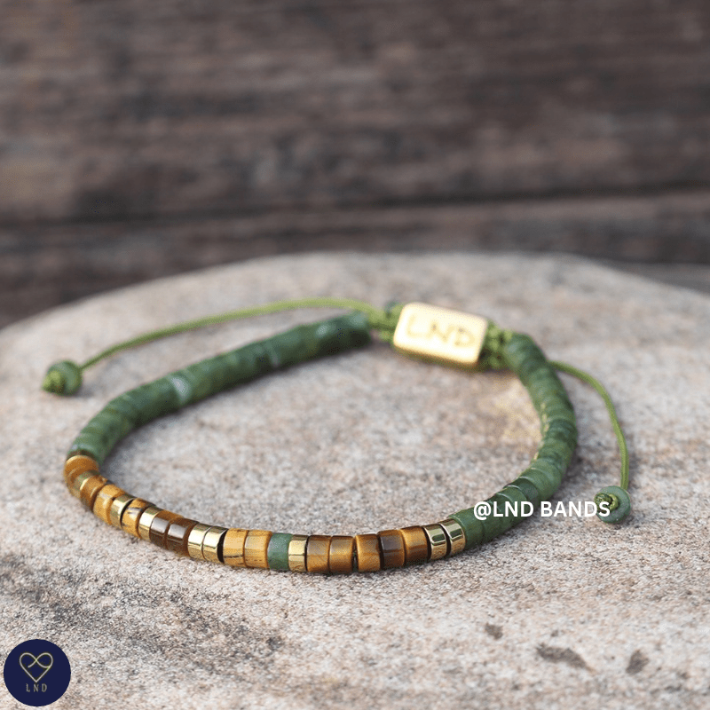 Morse Code "CARPE DIEM" Bead Adjustable Bracelet: Motivational Inspirational, Encouragement, Affirmation, Meaningful, Supportive - LND Bands