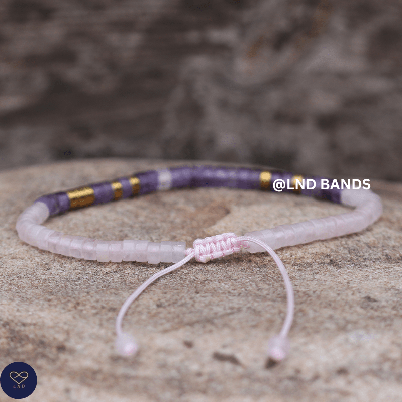 Morse Code SOUL SISTERS Bead Bracelet: Inspiration, Motivation, Support, Encouragement, Affirmation, Meaningful, distance, friendship - LND Bands