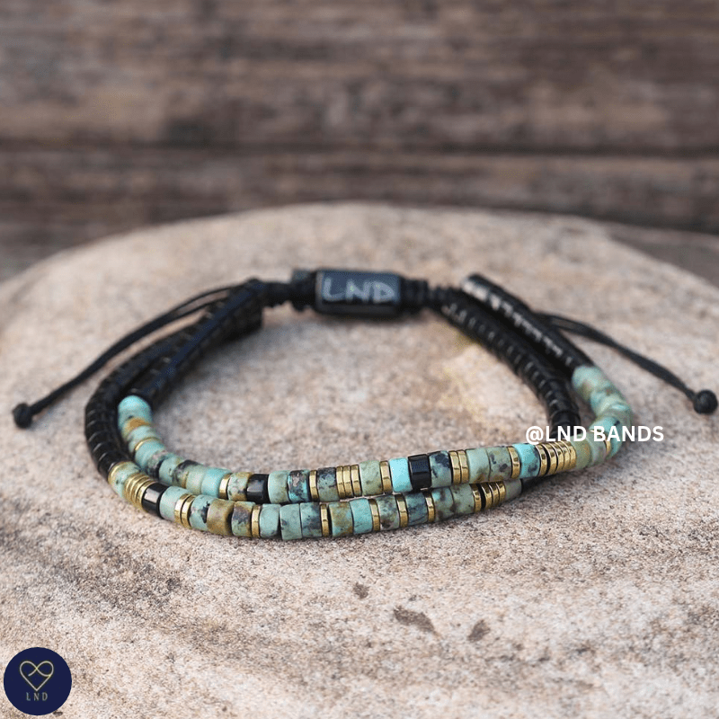 Morse Code Strive for PROGRESS not PERFECTION bracelet: Inspiration Motivation Encouragement Affirmation Support - LND Bands