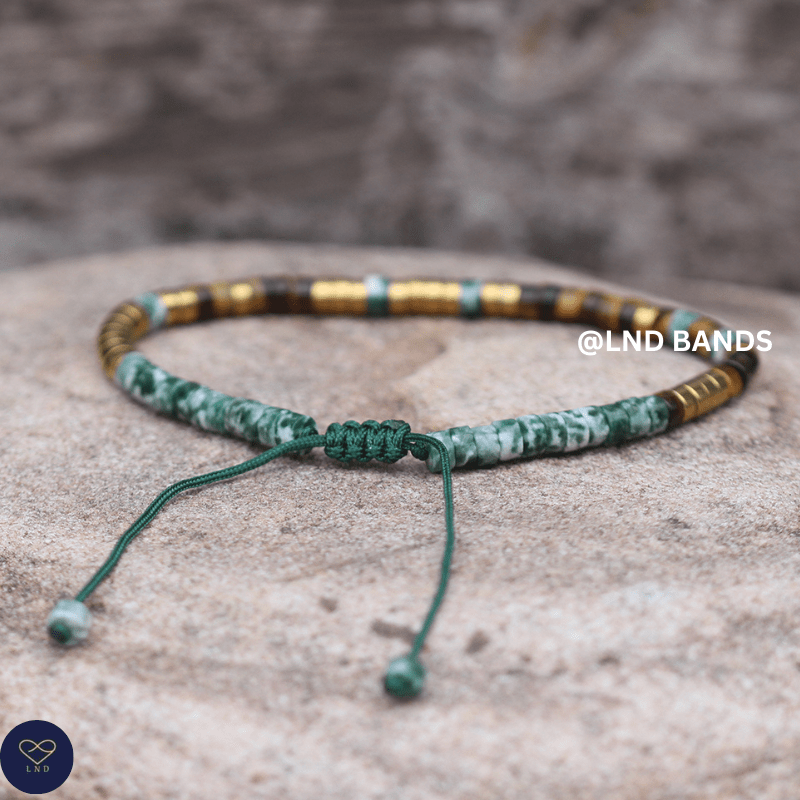 Morse code "Too Glam To Give A Damn", Adjustable funny secret message, Inspirational, birthday gift - LND Bands