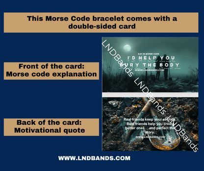 Morse Code What if You Fly bracelet: Inspiration, Motivation, Encouragement, Meaningful uplifting secret message - LND Bands