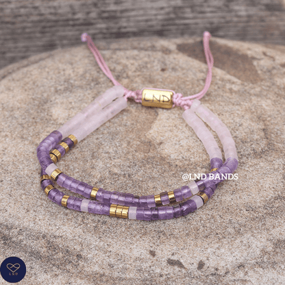 SHE BELIEVED SHE could so she did Morse Code Bracelet, Motivational Inspirational Encouragement, Affirmation Meaningful Beaded support - LND Bands