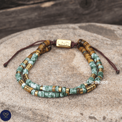 THOUGHTS are NOT facts. Anxiety lies. Breathe. Morse Code Bracelet, inspirational, motivational, uplifting, inspirational - LND Bands