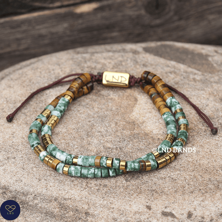THOUGHTS are NOT facts. Anxiety lies. Breathe. Morse Code Bracelet, inspirational, motivational, uplifting, inspirational - LND Bands