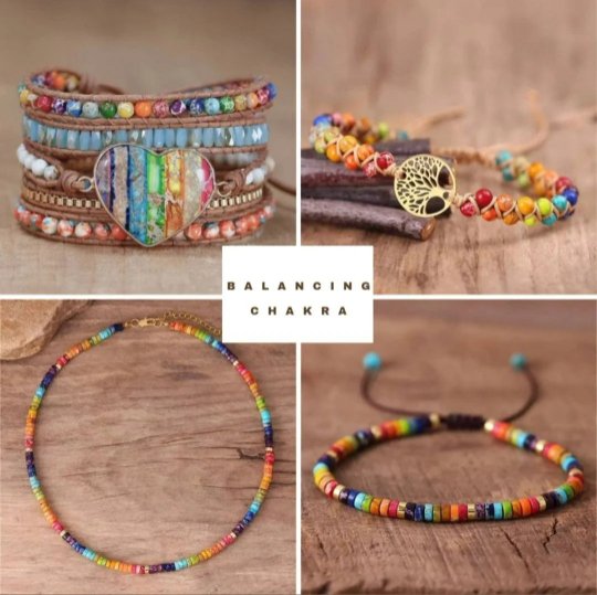 7 Chakra Necklace, Natural Stone 108 Mala Beads for Meditation - LND Bands