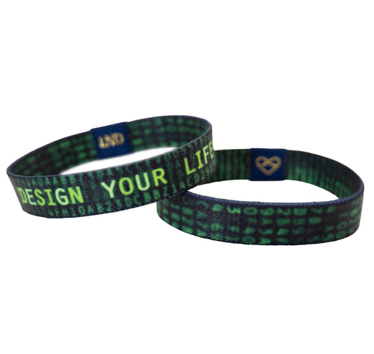Design Your Life Elastic Wristband - LND Bands