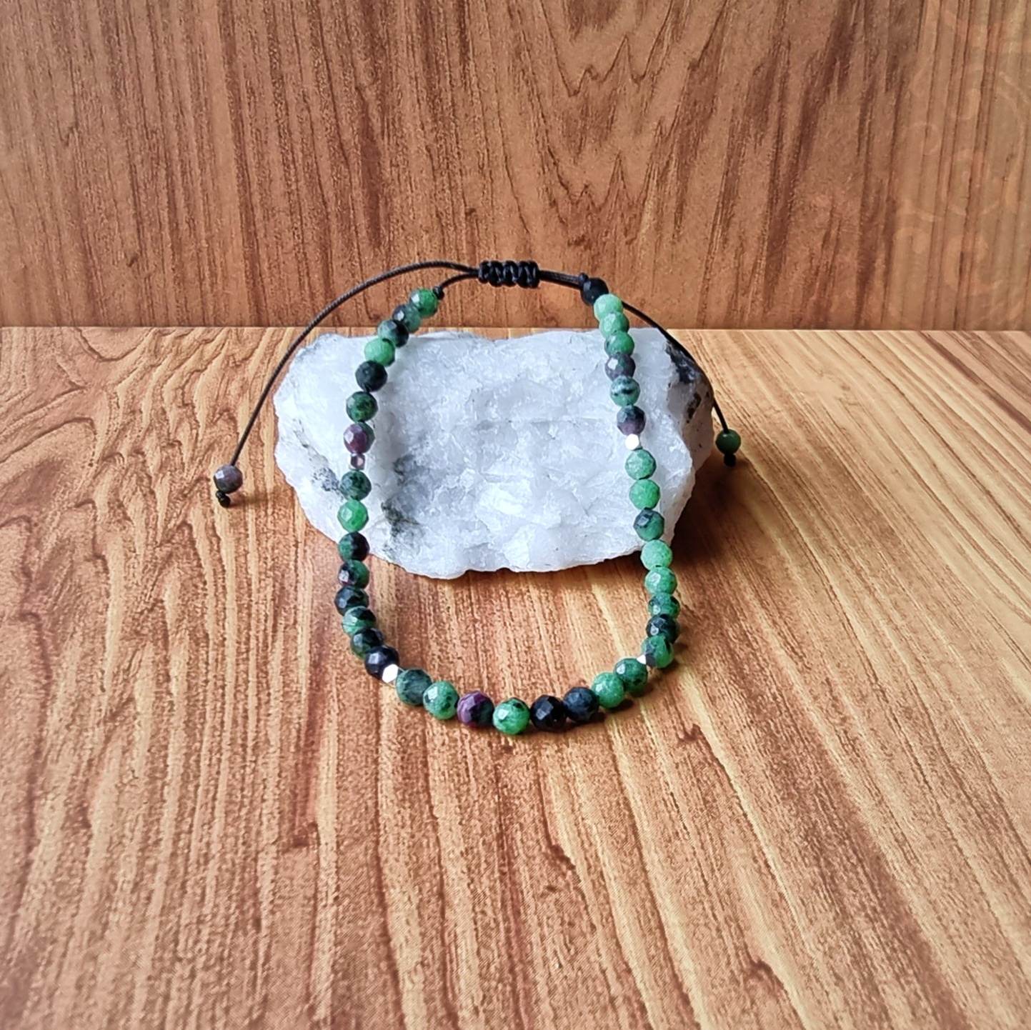 Epidote Beaded Bracelet - 4mm - LND Bands