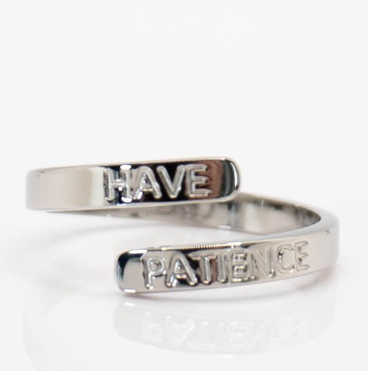 HAVE PATIENCE AFFIRMATION RING - LND Bands