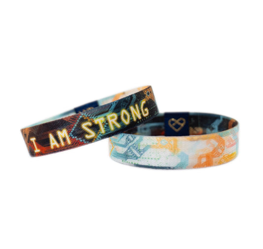 I Am Strong Elastic Wristband - LND Bands