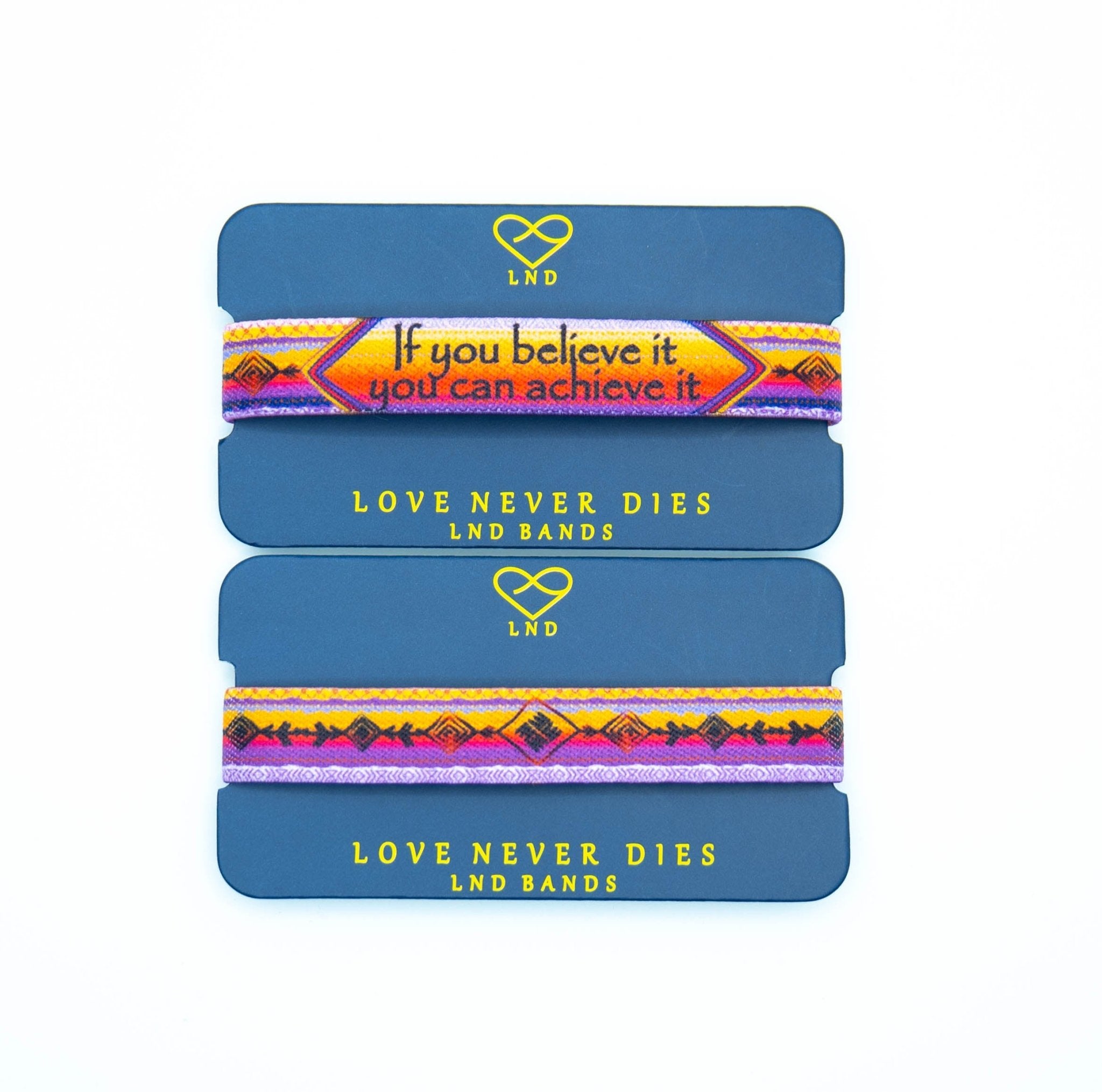 If You Believe It You Can Achieve It Elastic Wristband - LND Bands