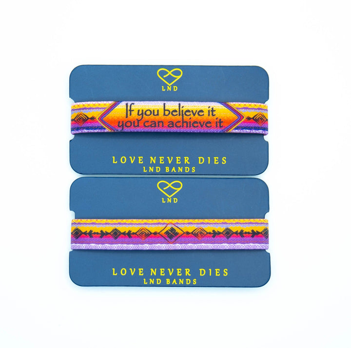 If You Believe It You Can Achieve It Elastic Wristband - LND Bands