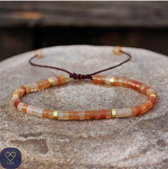 Orange on sale aventurine bracelet