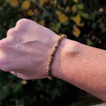 Picture Jasper - Natural Stone Bracelet, 4mm - LND Bands