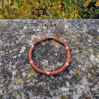 Red Jasper - Natural Stone Bracelet, 4mm - LND Bands