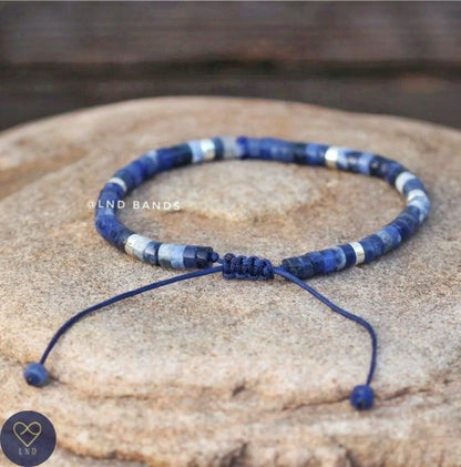 Sodalite - Natural Stone Bracelet, 4mm - LND Bands