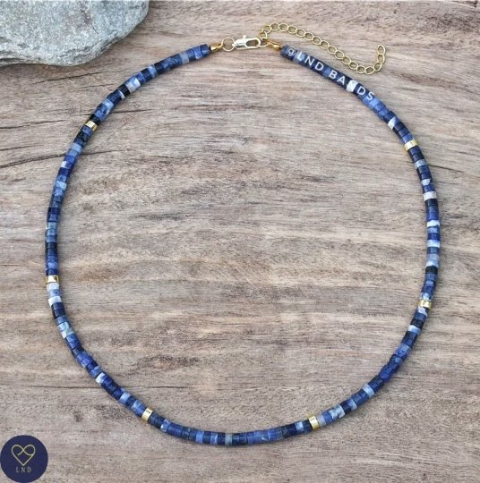 Sodalite - Natural Stone Necklace, 4mm - LND Bands