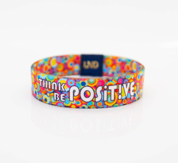 Think/Be Positive Elastic Wristband - LND Bands
