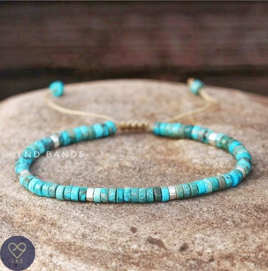 Turquoise Jasper Gemstone Bracelet - LND Bands