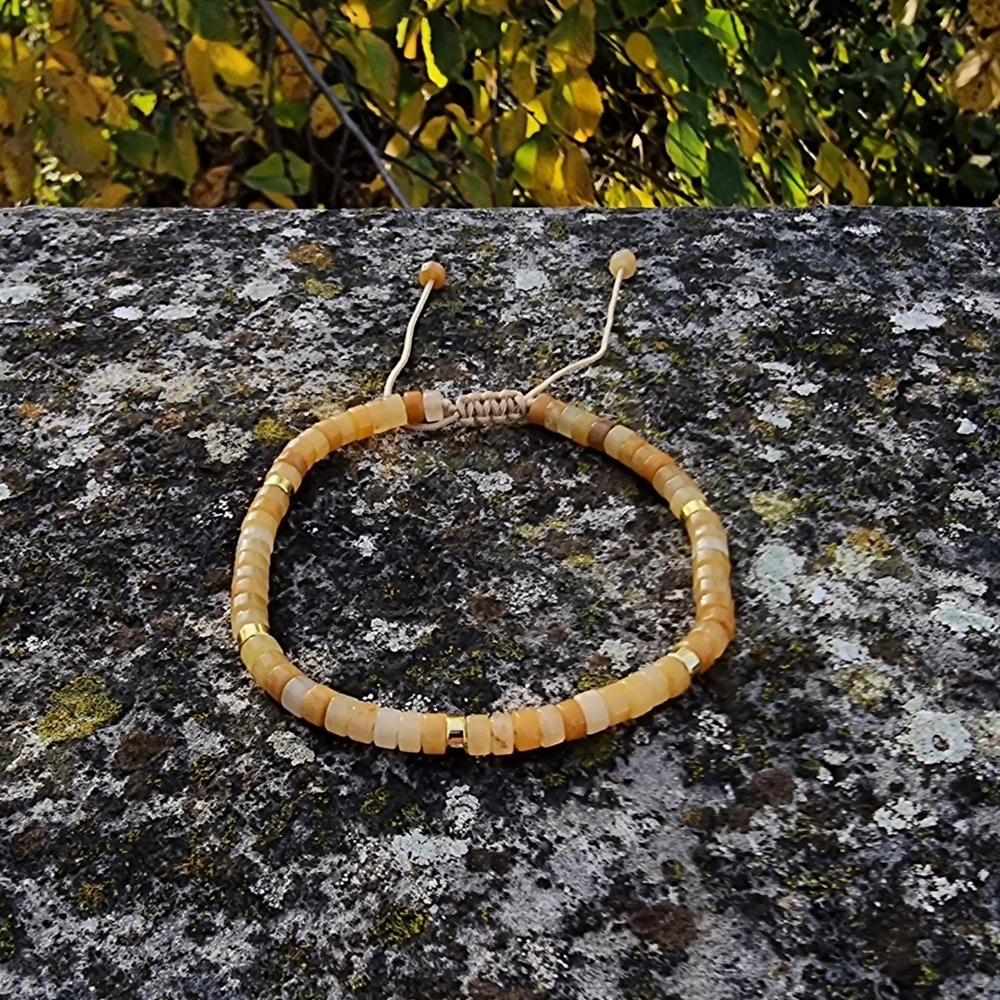 Yellow Jade - Natural Stone Bracelet, 4mm - LND Bands