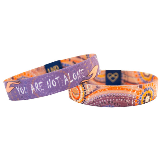 You Are Not Alone Elastic Wristband - LND Bands